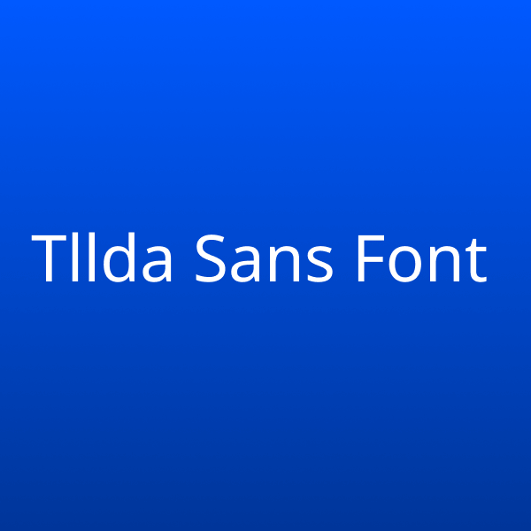 Tilda Sans Font
