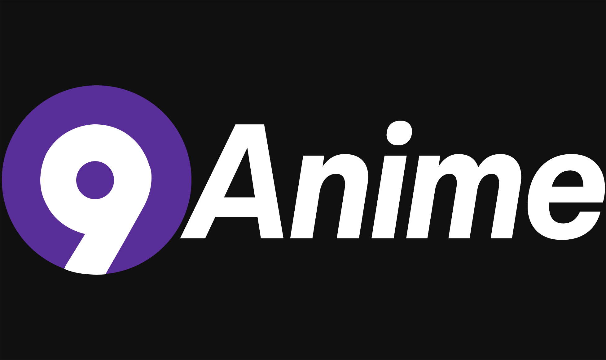 9Anime Logo PNG (Black Background)