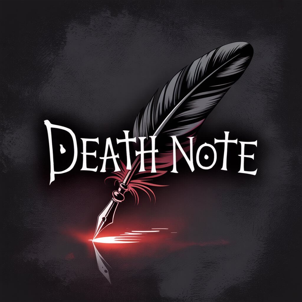 Dark gothic Death note logo